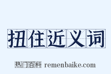 扭住近义词是什么意思的图片